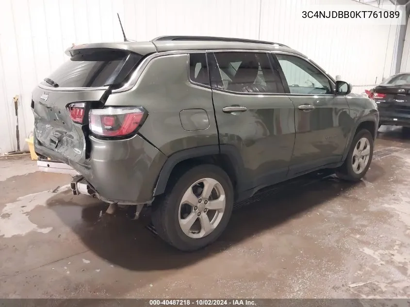 3C4NJDBB0KT761089 2019 Jeep Compass Latitude 4X4