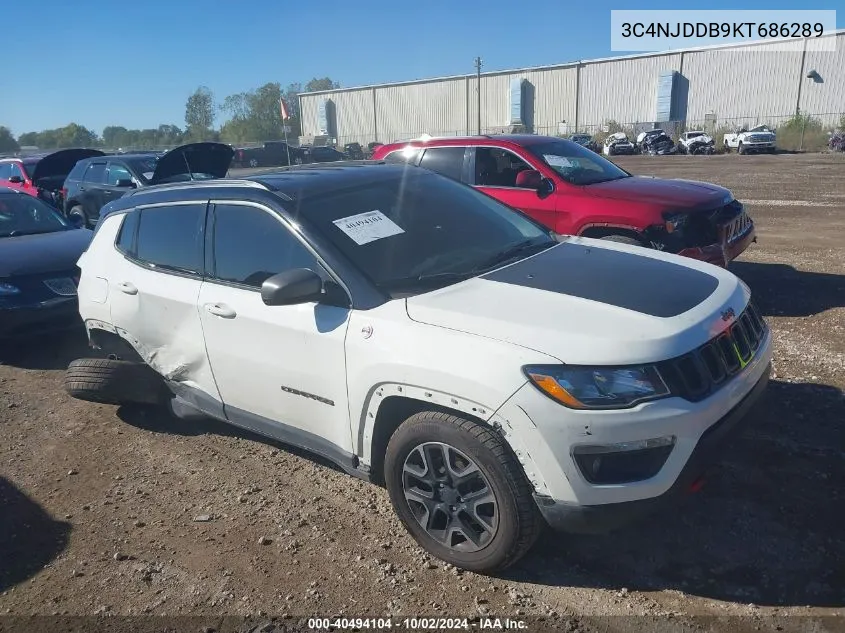 2019 Jeep Compass Trailhawk 4X4 VIN: 3C4NJDDB9KT686289 Lot: 40494104