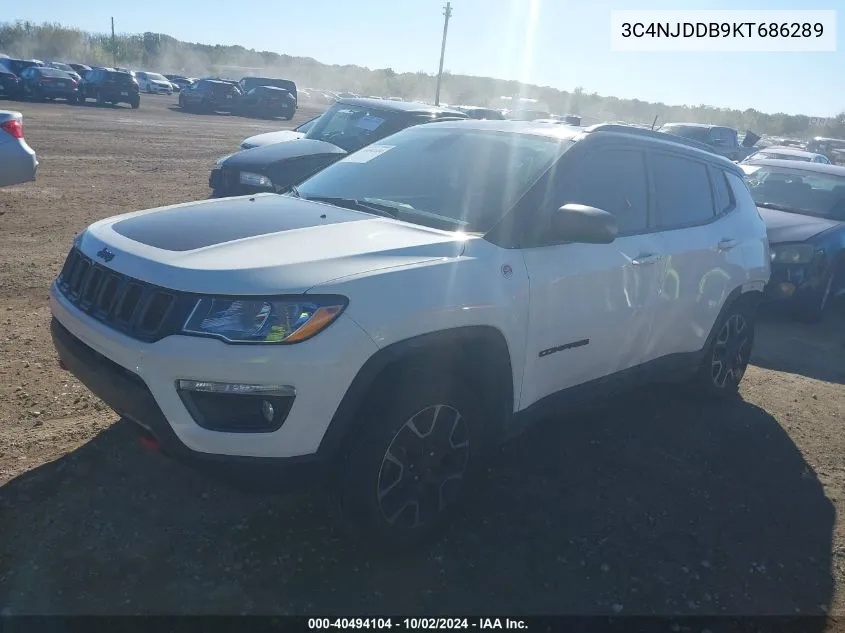 2019 Jeep Compass Trailhawk 4X4 VIN: 3C4NJDDB9KT686289 Lot: 40494104