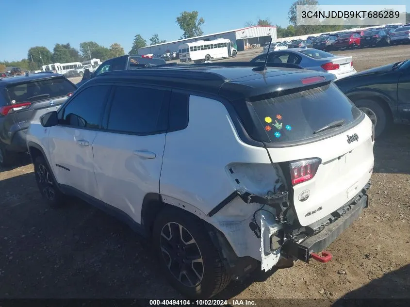 2019 Jeep Compass Trailhawk 4X4 VIN: 3C4NJDDB9KT686289 Lot: 40494104