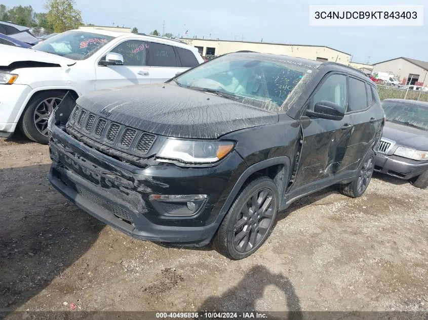 2019 Jeep Compass High Altitude 4X4 VIN: 3C4NJDCB9KT843403 Lot: 40496836