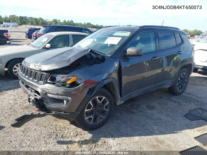 2019 Jeep Compass Trailhawk 4X4 VIN: 3C4NJDDB4KT650073 Lot: 40500721