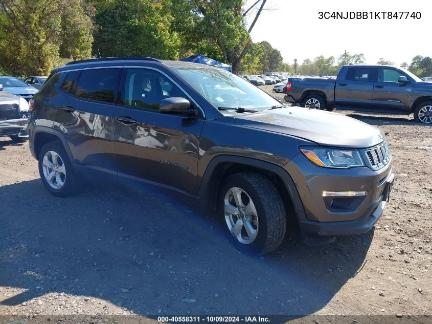 2019 Jeep Compass Latitude 4X4 VIN: 3C4NJDBB1KT847740 Lot: 40558311