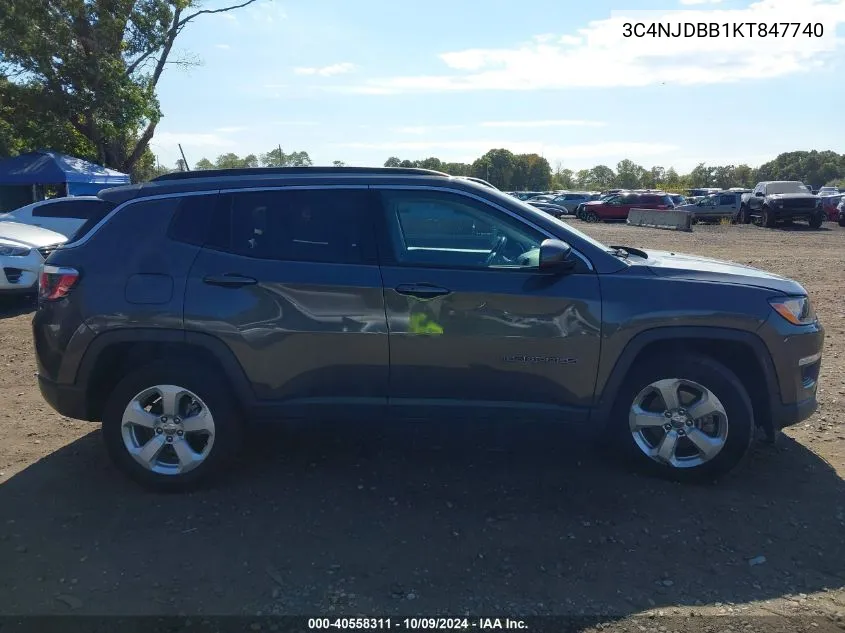 2019 Jeep Compass Latitude 4X4 VIN: 3C4NJDBB1KT847740 Lot: 40558311