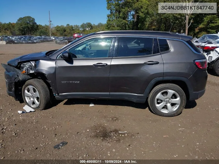 2019 Jeep Compass Latitude 4X4 VIN: 3C4NJDBB1KT847740 Lot: 40558311