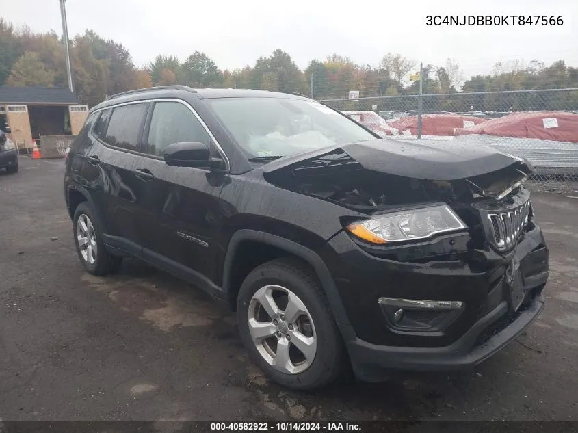 2019 Jeep Compass Latitude VIN: 3C4NJDBB0KT847566 Lot: 40582922