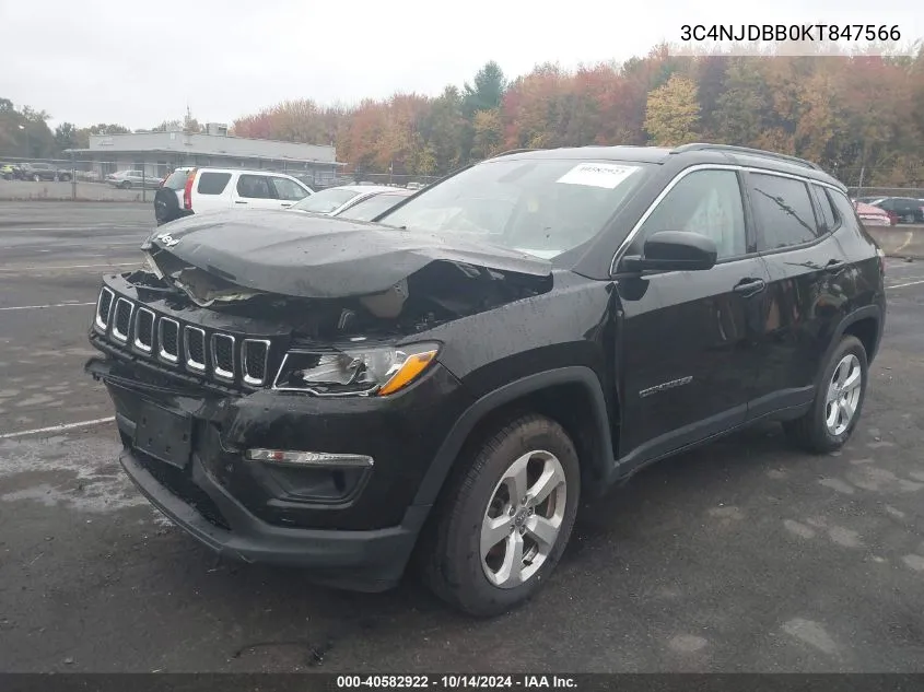 2019 Jeep Compass Latitude VIN: 3C4NJDBB0KT847566 Lot: 40582922