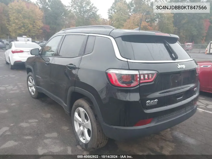 2019 Jeep Compass Latitude VIN: 3C4NJDBB0KT847566 Lot: 40582922