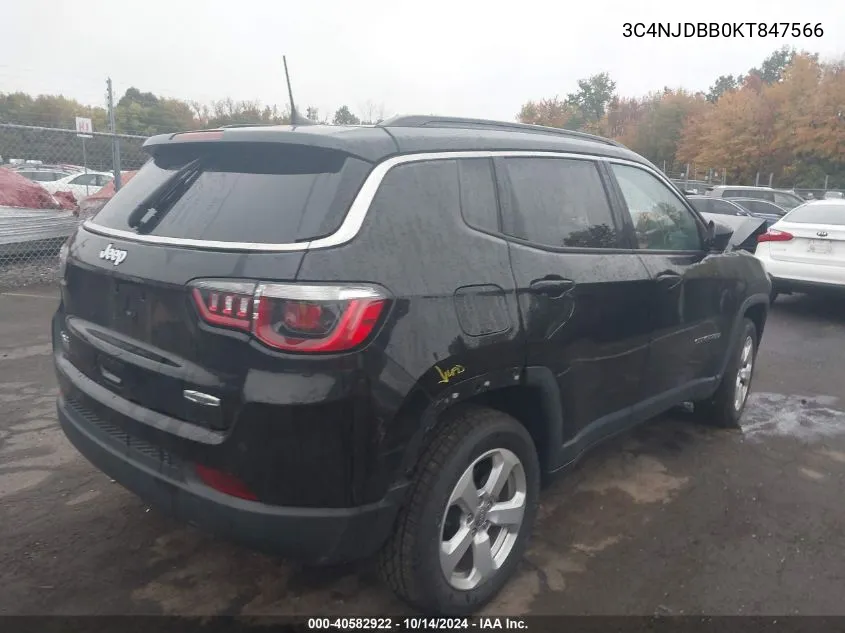 2019 Jeep Compass Latitude VIN: 3C4NJDBB0KT847566 Lot: 40582922