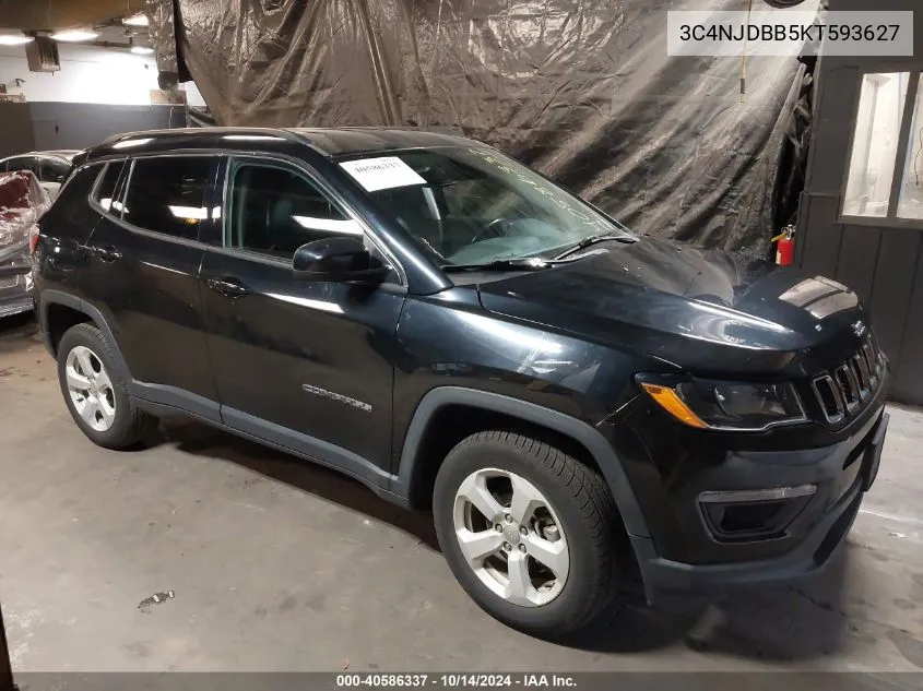 2019 Jeep Compass Latitude 4X4 VIN: 3C4NJDBB5KT593627 Lot: 40586337