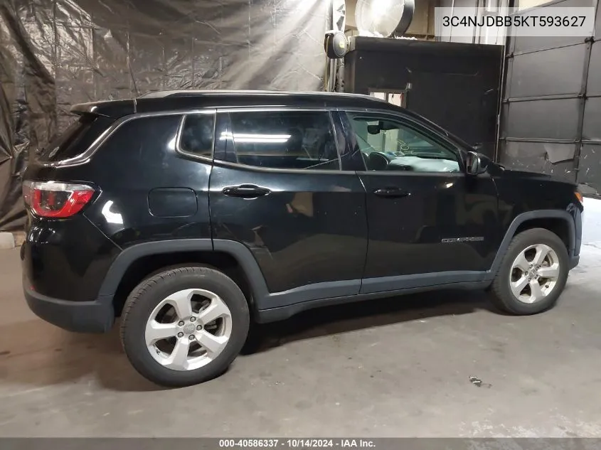 2019 Jeep Compass Latitude 4X4 VIN: 3C4NJDBB5KT593627 Lot: 40586337