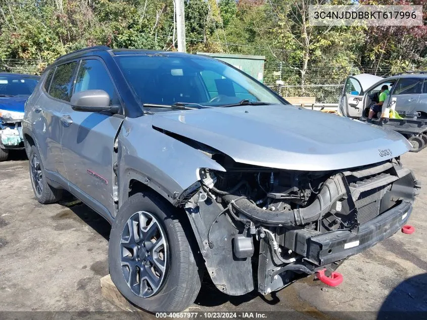 2019 Jeep Compass Trailhawk 4X4 VIN: 3C4NJDDB8KT617996 Lot: 40657977