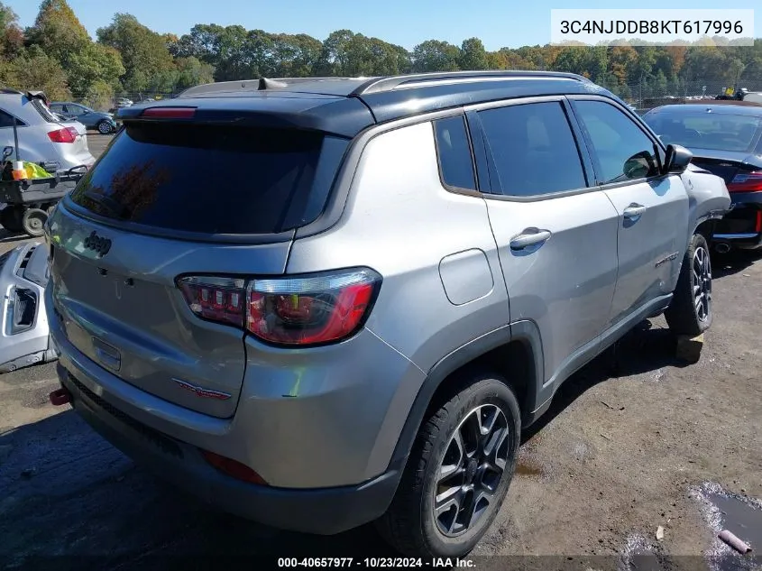 2019 Jeep Compass Trailhawk 4X4 VIN: 3C4NJDDB8KT617996 Lot: 40657977