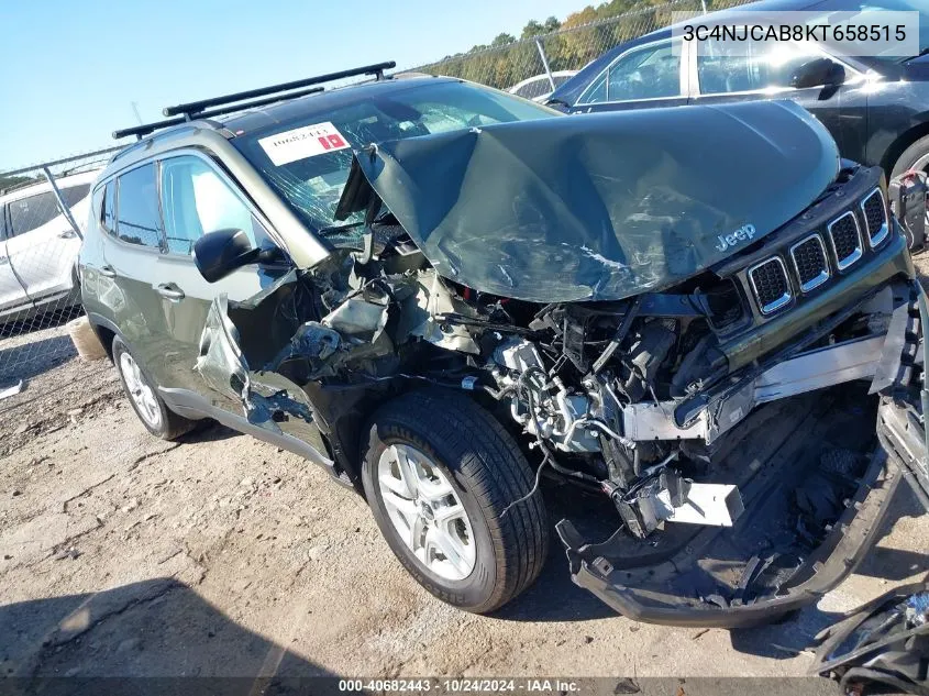 2019 Jeep Compass Sport Fwd VIN: 3C4NJCAB8KT658515 Lot: 40682443