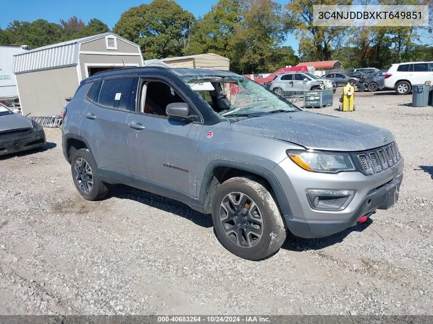 3C4NJDDBXKT649851 2019 Jeep Compass Trailhawk 4X4