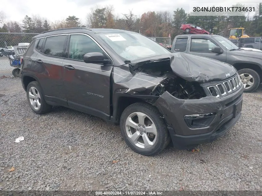 2019 Jeep Compass Latitude 4X4 VIN: 3C4NJDBB1KT734631 Lot: 40800284