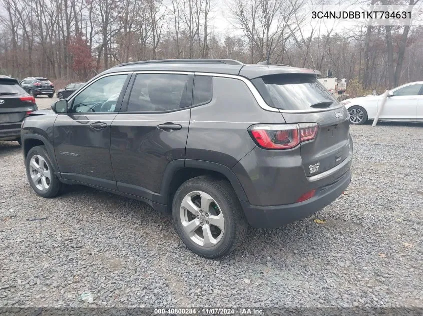 2019 Jeep Compass Latitude 4X4 VIN: 3C4NJDBB1KT734631 Lot: 40800284