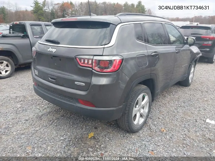 2019 Jeep Compass Latitude 4X4 VIN: 3C4NJDBB1KT734631 Lot: 40800284