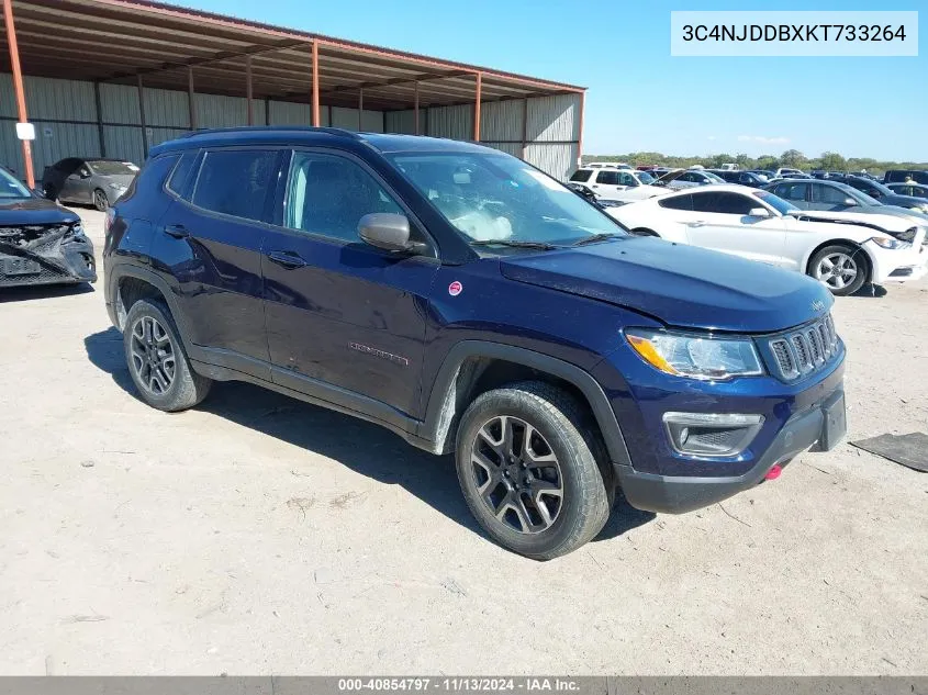 3C4NJDDBXKT733264 2019 Jeep Compass Trailhawk 4X4