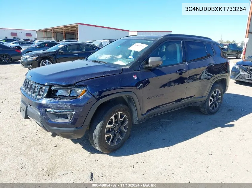 3C4NJDDBXKT733264 2019 Jeep Compass Trailhawk 4X4