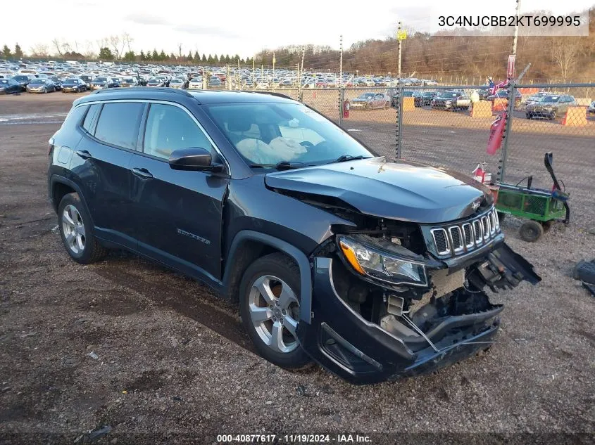 2019 Jeep Compass Latitude Fwd VIN: 3C4NJCBB2KT699995 Lot: 40877617