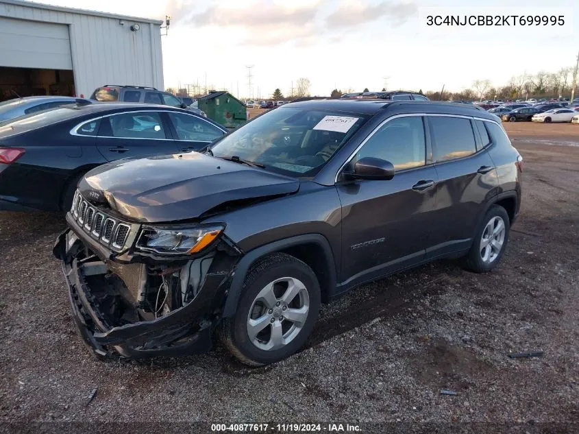 2019 Jeep Compass Latitude Fwd VIN: 3C4NJCBB2KT699995 Lot: 40877617