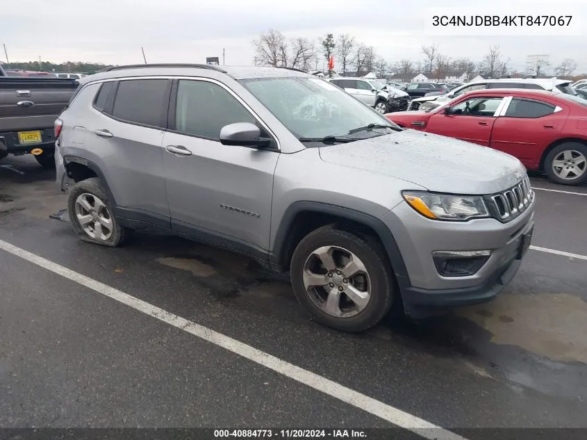 2019 Jeep Compass Latitude 4X4 VIN: 3C4NJDBB4KT847067 Lot: 40884773