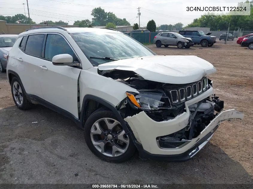 3C4NJCCB5LT122524 2020 Jeep Compass Limited Fwd