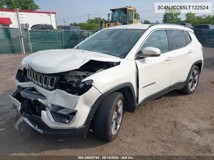 3C4NJCCB5LT122524 2020 Jeep Compass Limited Fwd