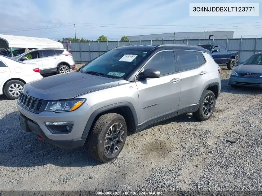 2020 Jeep Compass Trailhawk 4X4 VIN: 3C4NJDDBXLT123771 Lot: 39687825