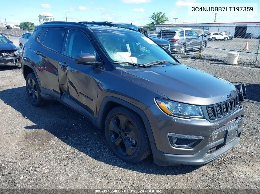 2020 Jeep Compass Altitude 4X4 VIN: 3C4NJDBB7LT197359 Lot: 39755406