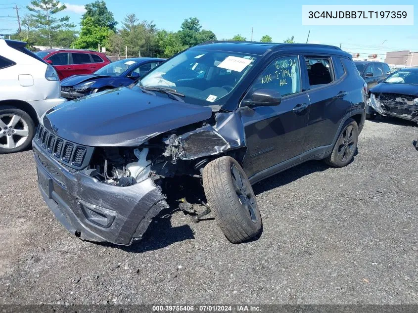 2020 Jeep Compass Altitude 4X4 VIN: 3C4NJDBB7LT197359 Lot: 39755406