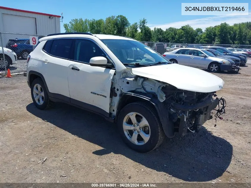 2020 Jeep Compass Latitude 4X4 VIN: 3C4NJDBBXLT219466 Lot: 39766901