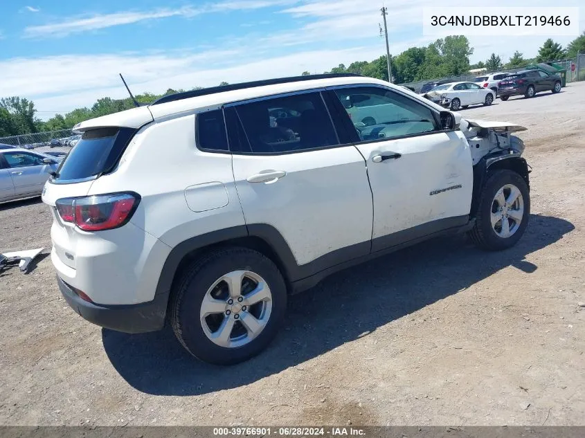 2020 Jeep Compass Latitude 4X4 VIN: 3C4NJDBBXLT219466 Lot: 39766901