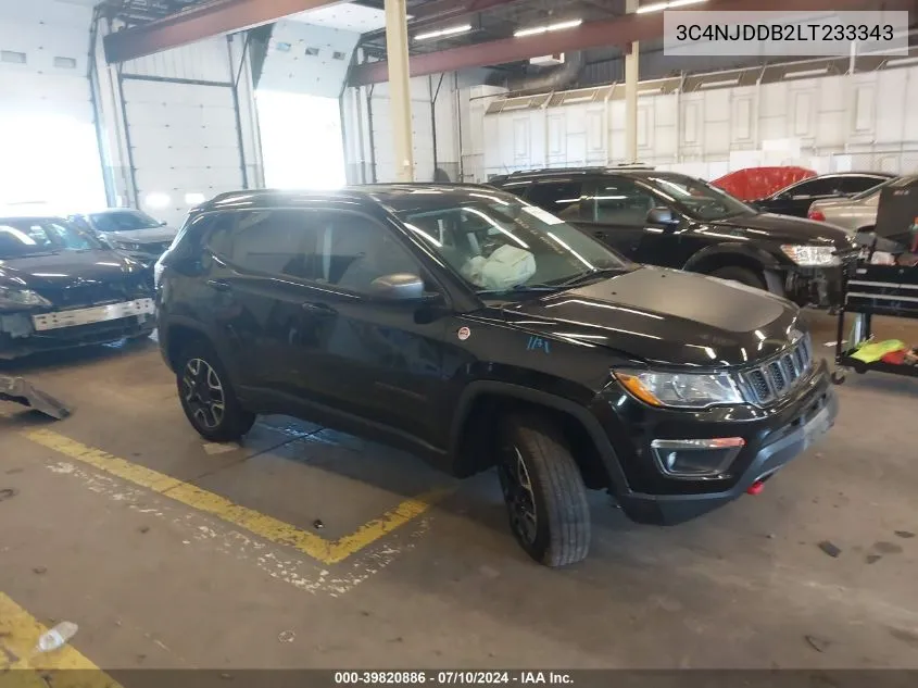 2020 Jeep Compass Trailhawk 4X4 VIN: 3C4NJDDB2LT233343 Lot: 39820886