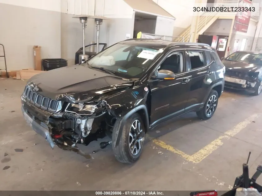 2020 Jeep Compass Trailhawk 4X4 VIN: 3C4NJDDB2LT233343 Lot: 39820886