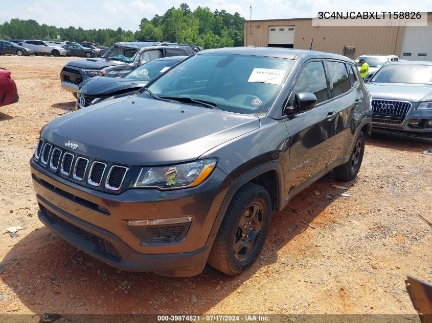 3C4NJCABXLT158826 2020 Jeep Compass Sport Fwd