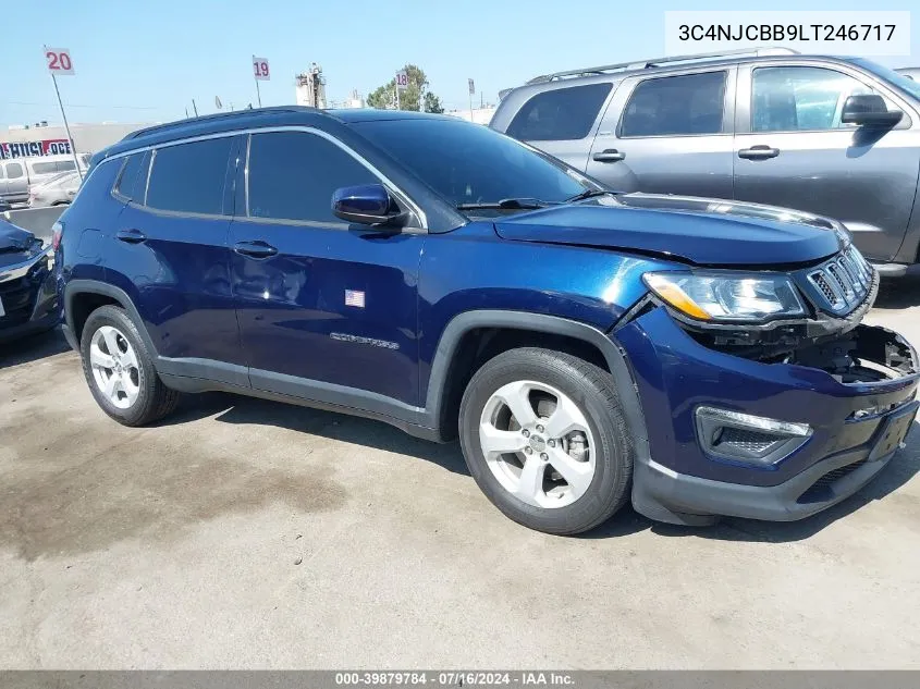 2020 Jeep Compass Latitude Fwd VIN: 3C4NJCBB9LT246717 Lot: 39879784