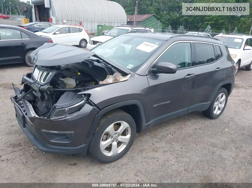 2020 Jeep Compass Latitude 4X4 VIN: 3C4NJDBBXLT165103 Lot: 39889787