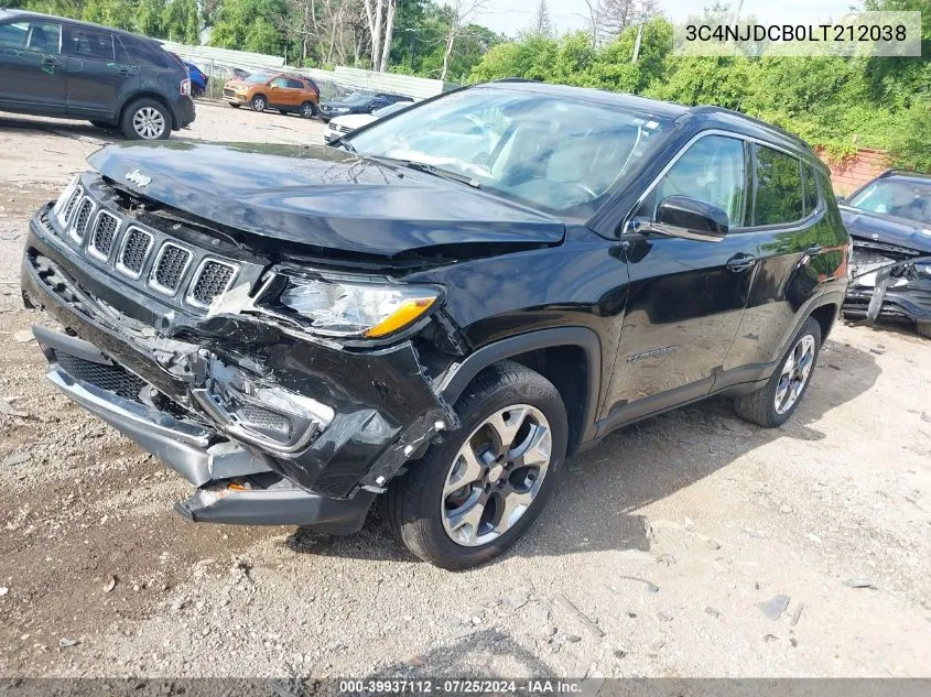 3C4NJDCB0LT212038 2020 Jeep Compass Limited 4X4