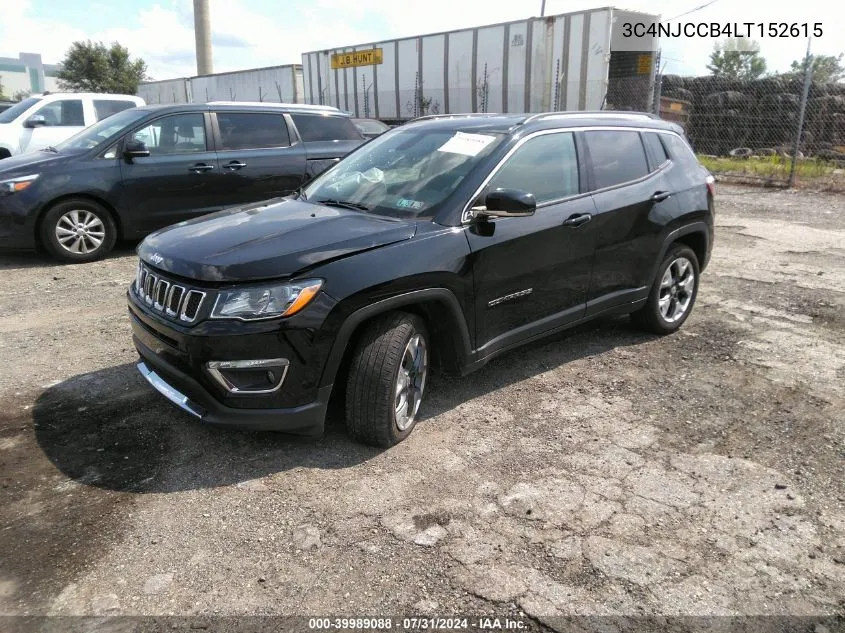 3C4NJCCB4LT152615 2020 Jeep Compass Limited Fwd