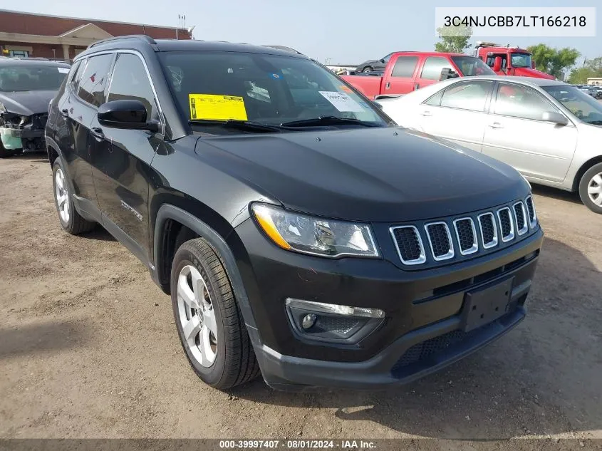 2020 Jeep Compass Latitude Fwd VIN: 3C4NJCBB7LT166218 Lot: 39997407