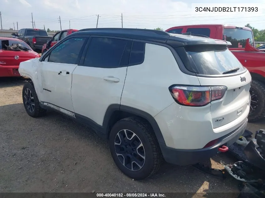 2020 Jeep Compass Trailhawk 4X4 VIN: 3C4NJDDB2LT171393 Lot: 40040182