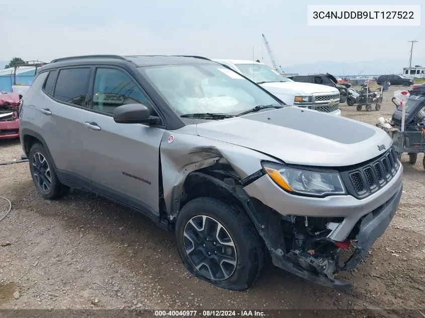 2020 Jeep Compass Trailhawk 4X4 VIN: 3C4NJDDB9LT127522 Lot: 40040977