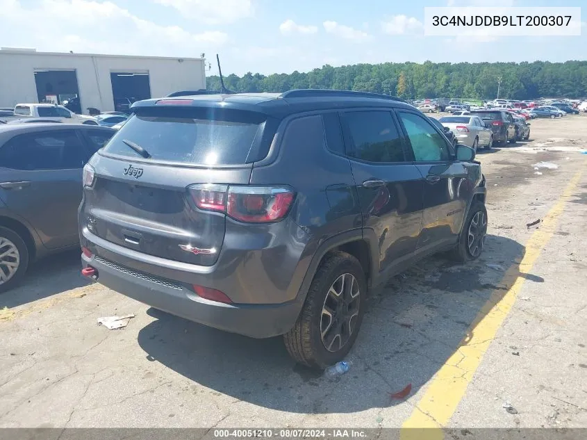 2020 Jeep Compass Trailhawk 4X4 VIN: 3C4NJDDB9LT200307 Lot: 40051210