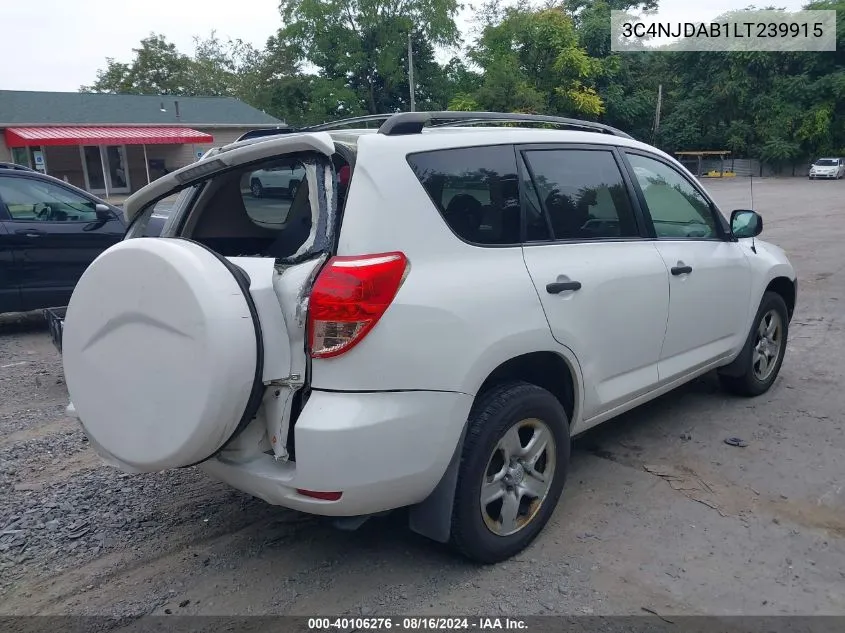 2020 Jeep Compass Sport 4X4 VIN: 3C4NJDAB1LT239915 Lot: 40106276