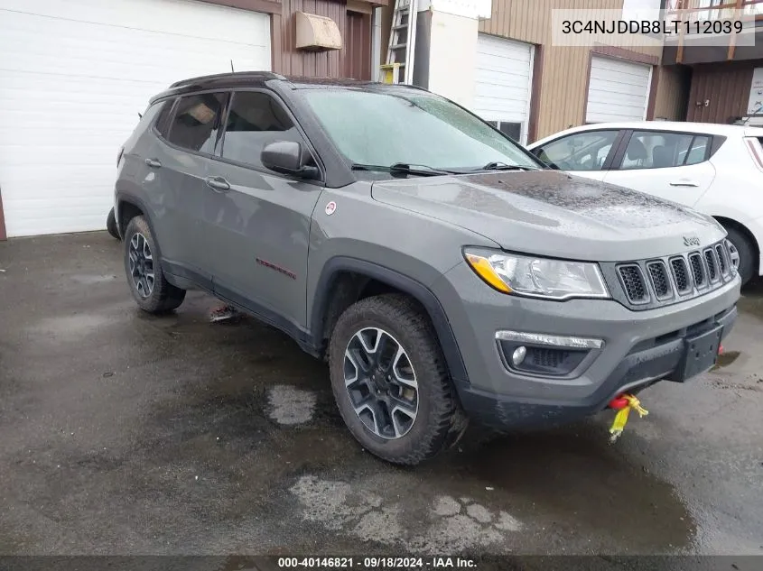 2020 Jeep Compass Trailhawk 4X4 VIN: 3C4NJDDB8LT112039 Lot: 40146821