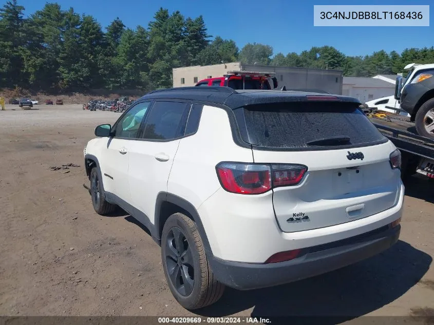 2020 Jeep Compass Altitude 4X4 VIN: 3C4NJDBB8LT168436 Lot: 40209669