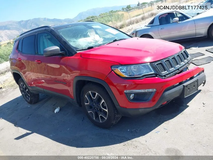 2020 Jeep Compass Trailhawk 4X4 VIN: 3C4NJDDB8LT177425 Lot: 40220755