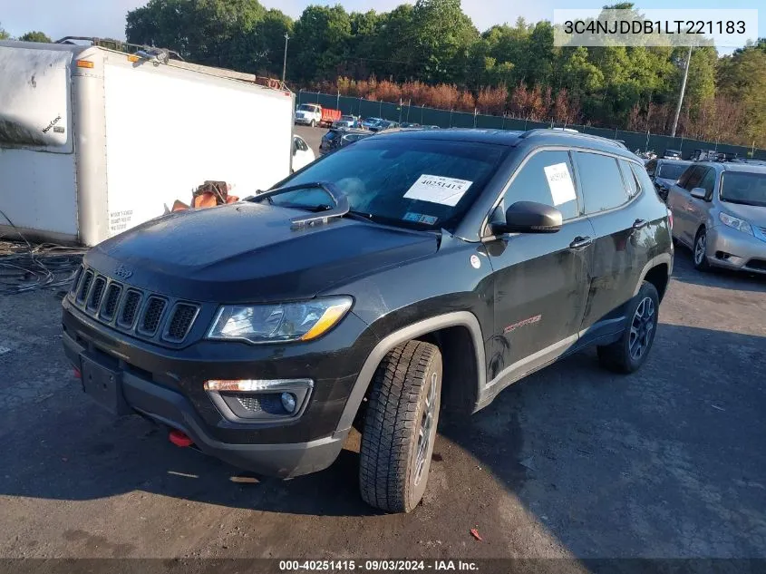 3C4NJDDB1LT221183 2020 Jeep Compass Trailhawk 4X4